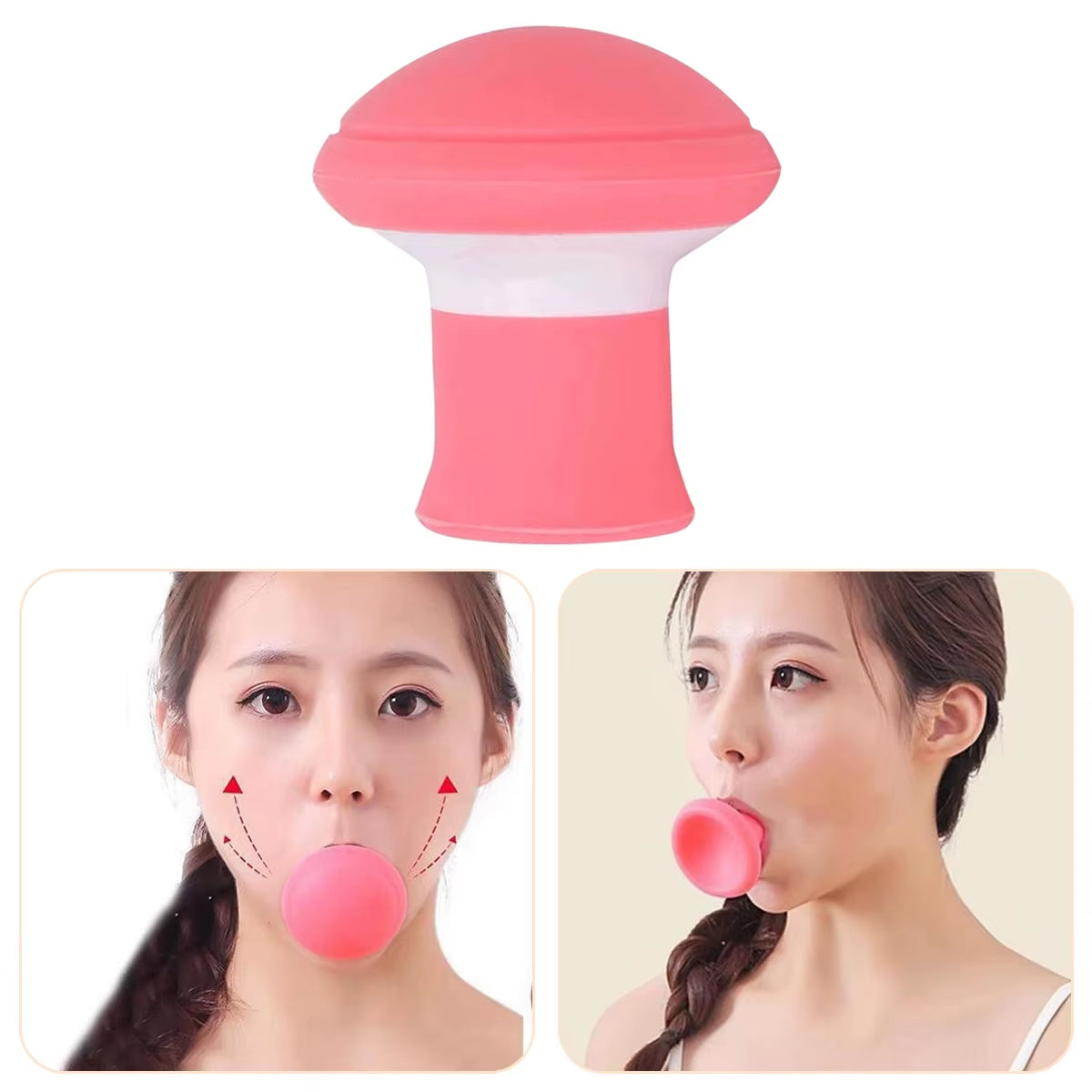 Silicone Thin Face Breathing Tool Jawline Jaw Muscle Exerciser Face Firming Masseter Muscle Trainer V-Shaped Thin Face Tools