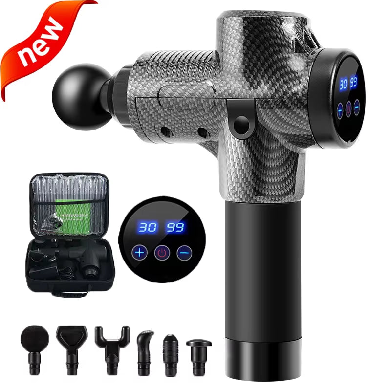 Massage Gun Deep Body Massager for Muscle Pain Relief Exercising Body and Relaxation Slimming Shaping Massager
