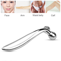 3D Roller Massager 360 Rotate Silver Thin Face Full Body Shape Massager Lifting Wrinkle Remover Facial Massage Relaxation Tool