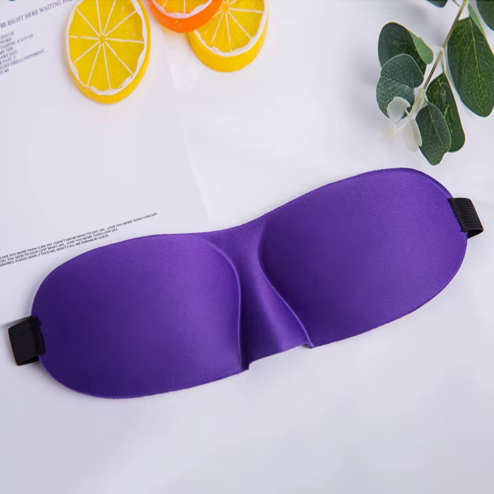 Upgraded Sleep Mask 3D Contoured Blackout Eye Mask for Sleeping with Adjustable Strap Soft Night Blindfold Eye Shades for Naps