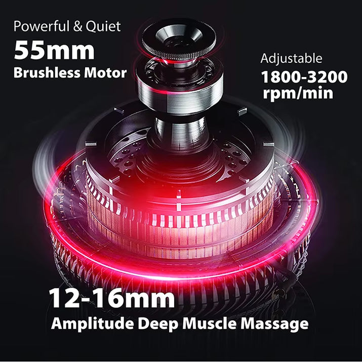 Massage Gun Deep Body Massager for Muscle Pain Relief Exercising Body and Relaxation Slimming Shaping Massager