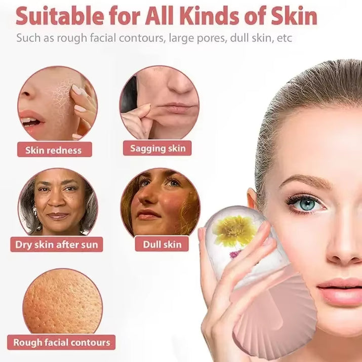 Ice Facial Roller Skin Care Beauty Lifting Contouring Tools Ice Cube Tray Ball Face Massager Skin Care Tool Multifunctional Mold