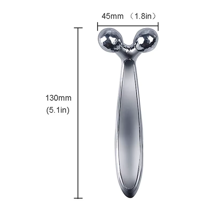 3D Roller Massager 360 Rotate Silver Thin Face Full Body Shape Massager Lifting Wrinkle Remover Facial Massage Relaxation Tool