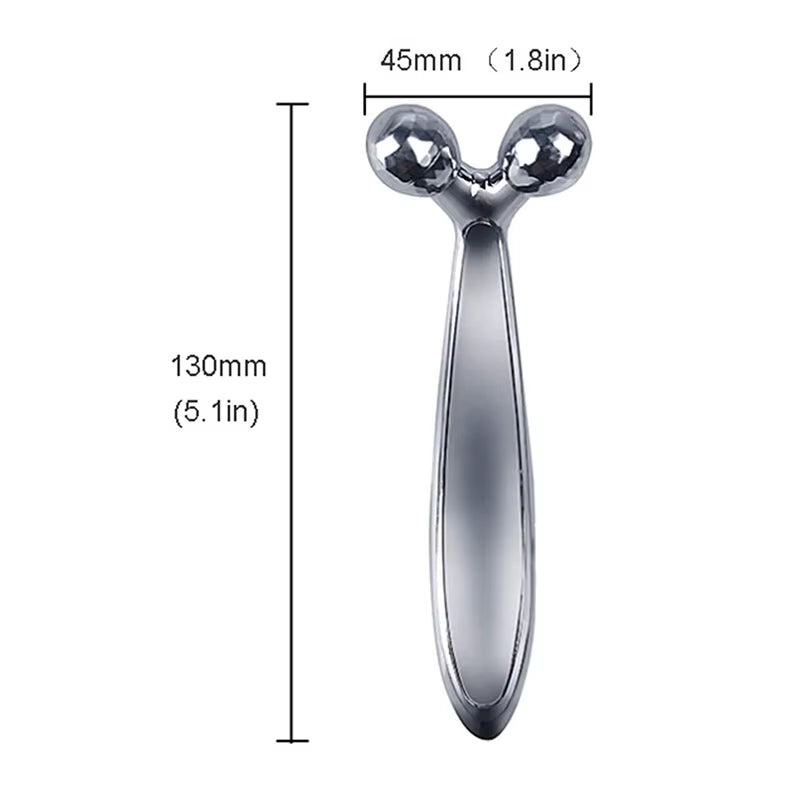 3D Roller Massager 360 Rotate Silver Thin Face Full Body Shape Massager Lifting Wrinkle Remover Facial Massage Relaxation Tool