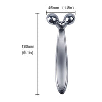 3D Roller Massager 360 Rotate Silver Thin Face Full Body Shape Massager Lifting Wrinkle Remover Facial Massage Relaxation Tool