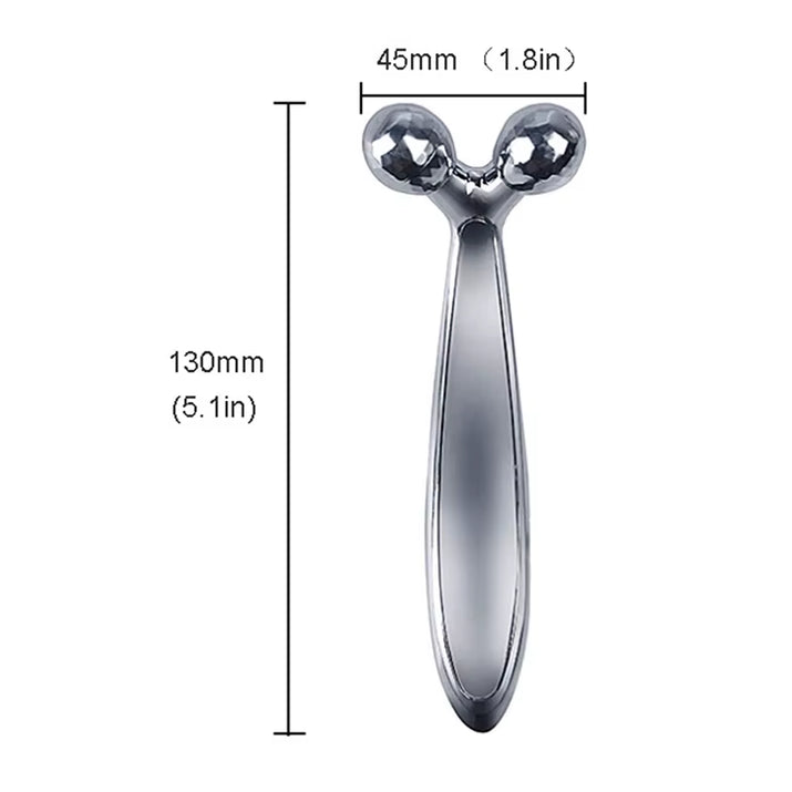 3D Roller Massager 360 Rotate Silver Thin Face Full Body Shape Massager Lifting Wrinkle Remover Facial Massage Relaxation Tool