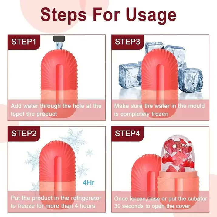 Ice Facial Roller Skin Care Beauty Lifting Contouring Tools Ice Cube Tray Ball Face Massager Skin Care Tool Multifunctional Mold