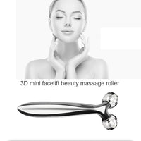 3D Roller Massager 360 Rotate Silver Thin Face Full Body Shape Massager Lifting Wrinkle Remover Facial Massage Relaxation Tool