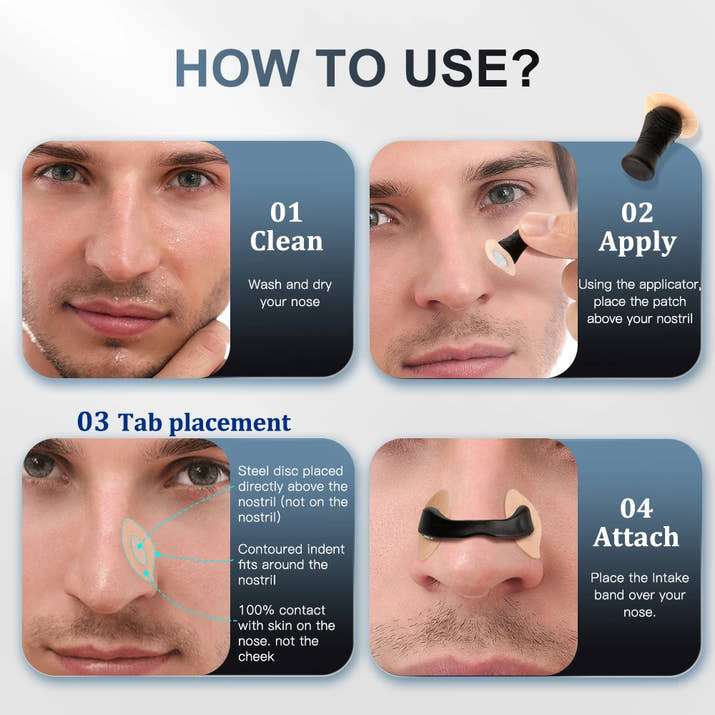 Sport Nasal Dilator Sleep Nasal Breathing Dilators Starter Kit Nose Breathe Strips Magnetic Nasal Strips Reduce Snoring