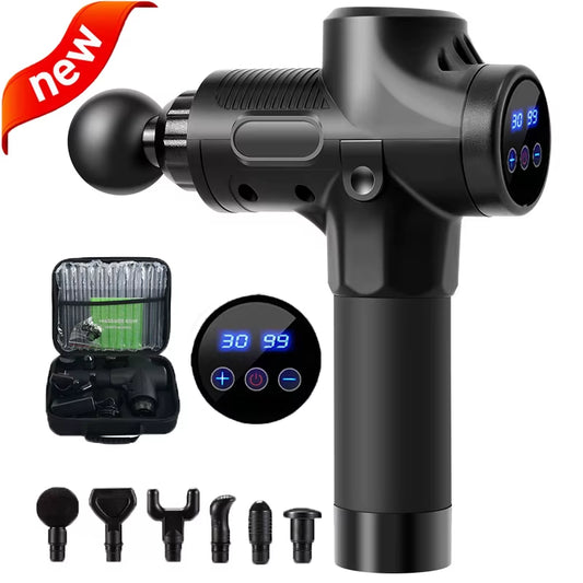 Massage Gun Deep Body Massager for Muscle Pain Relief Exercising Body and Relaxation Slimming Shaping Massager