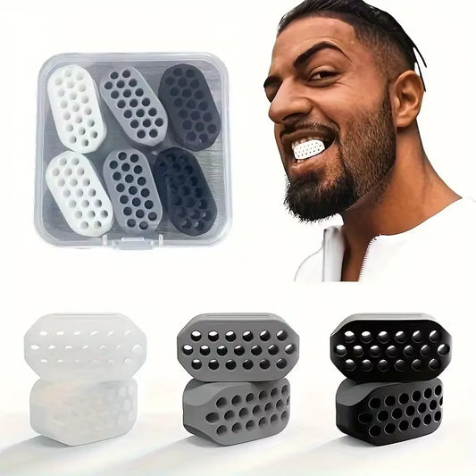 Dropshipping Facial Jaw Exerciser Gym Fitness Ball Jawline Muscle Training Double Chin Reducer Neck Face Slimming Mouth Jawliner