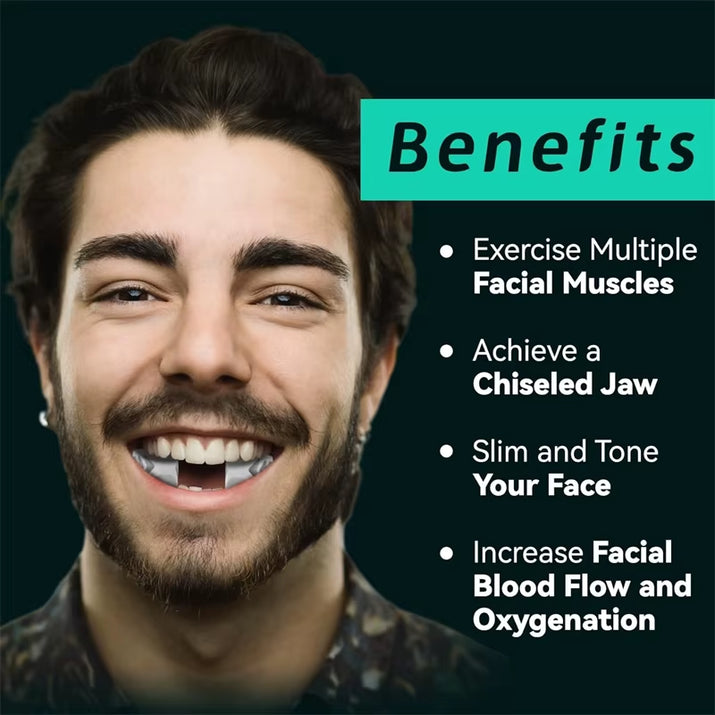 6Pcs Silicone Jaw Trainer with a Box Line Exerciser Chew Ball Fitness Facial Toner Face Neck Muscle Trainer Chin Cheek Exercise
